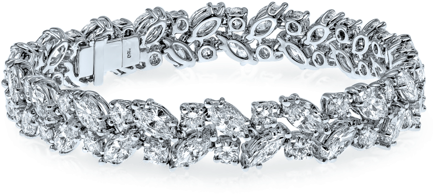 Diamond Jewellery Bracelet Whitegold Love Gift - Bracelet Clipart (720x720), Png Download