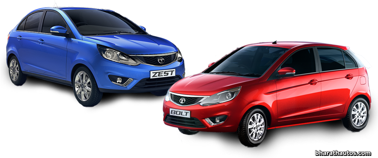 Home Grown Car Manufacturer, Tata Motors Today Unveiled - Tata Zest And Bolt Clipart (1280x546), Png Download