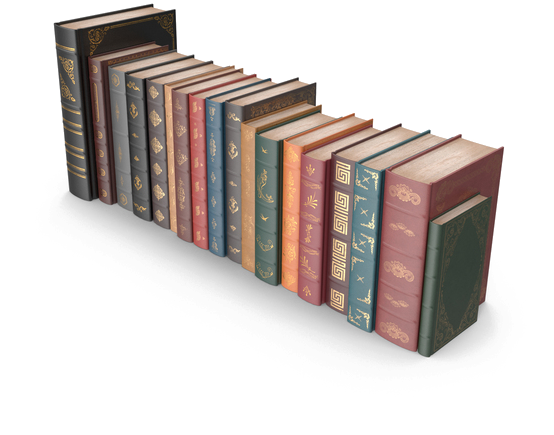 Books Png Images - Books In Shelf Png Clipart (600x600), Png Download