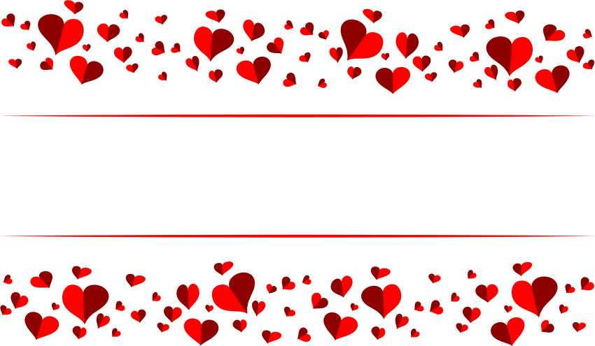 Free Png Download Love Heart Banner Transparent Png - Love Heart Banner Transparent Clipart (850x495), Png Download