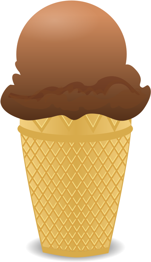 Ice Cream Clipart Png - Chocolate Ice Cream Clip Art Transparent Png (524x900), Png Download