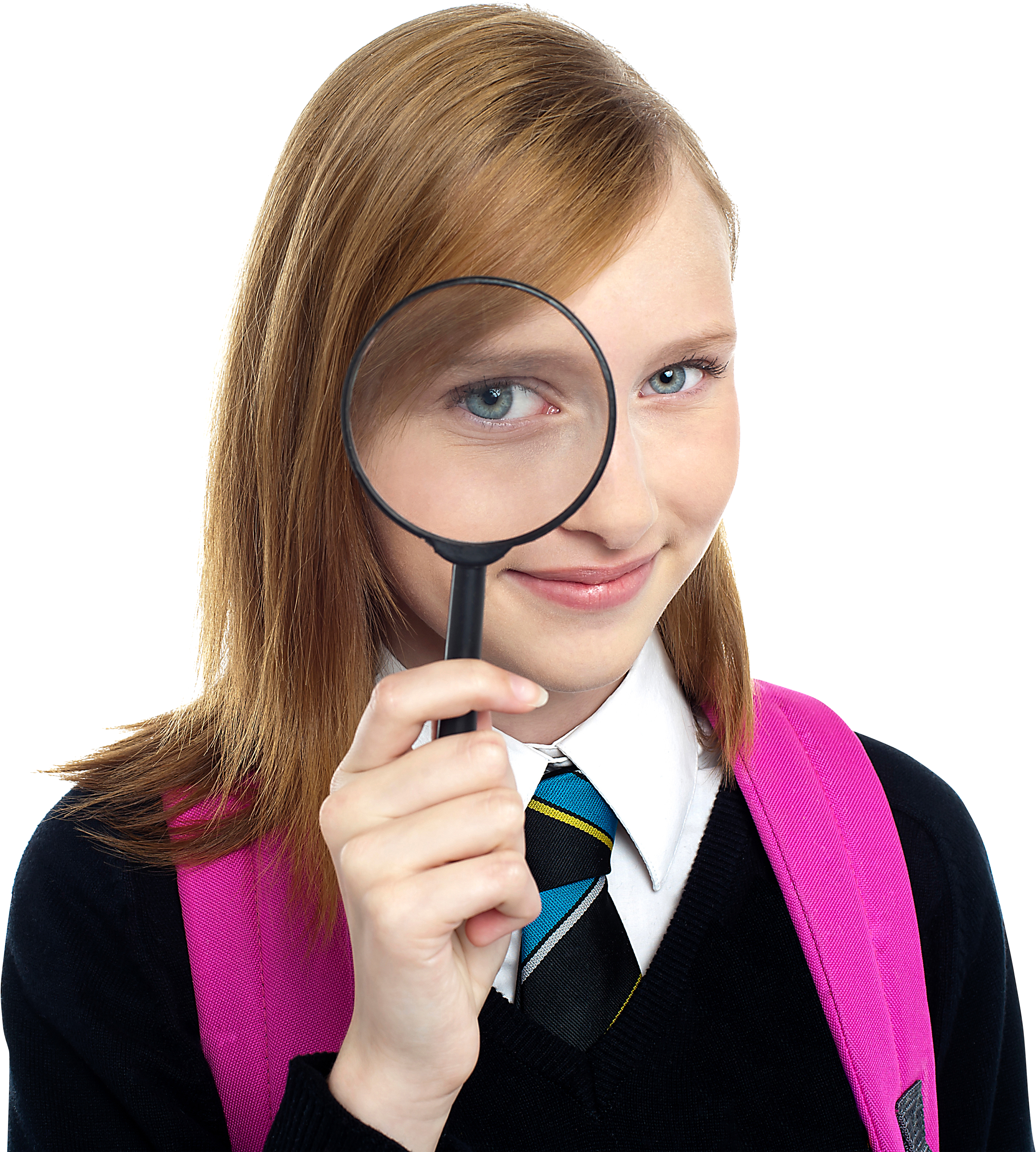 Woman Student Png Image - Woman Magnifying Glass Png Clipart (4809x3200), Png Download