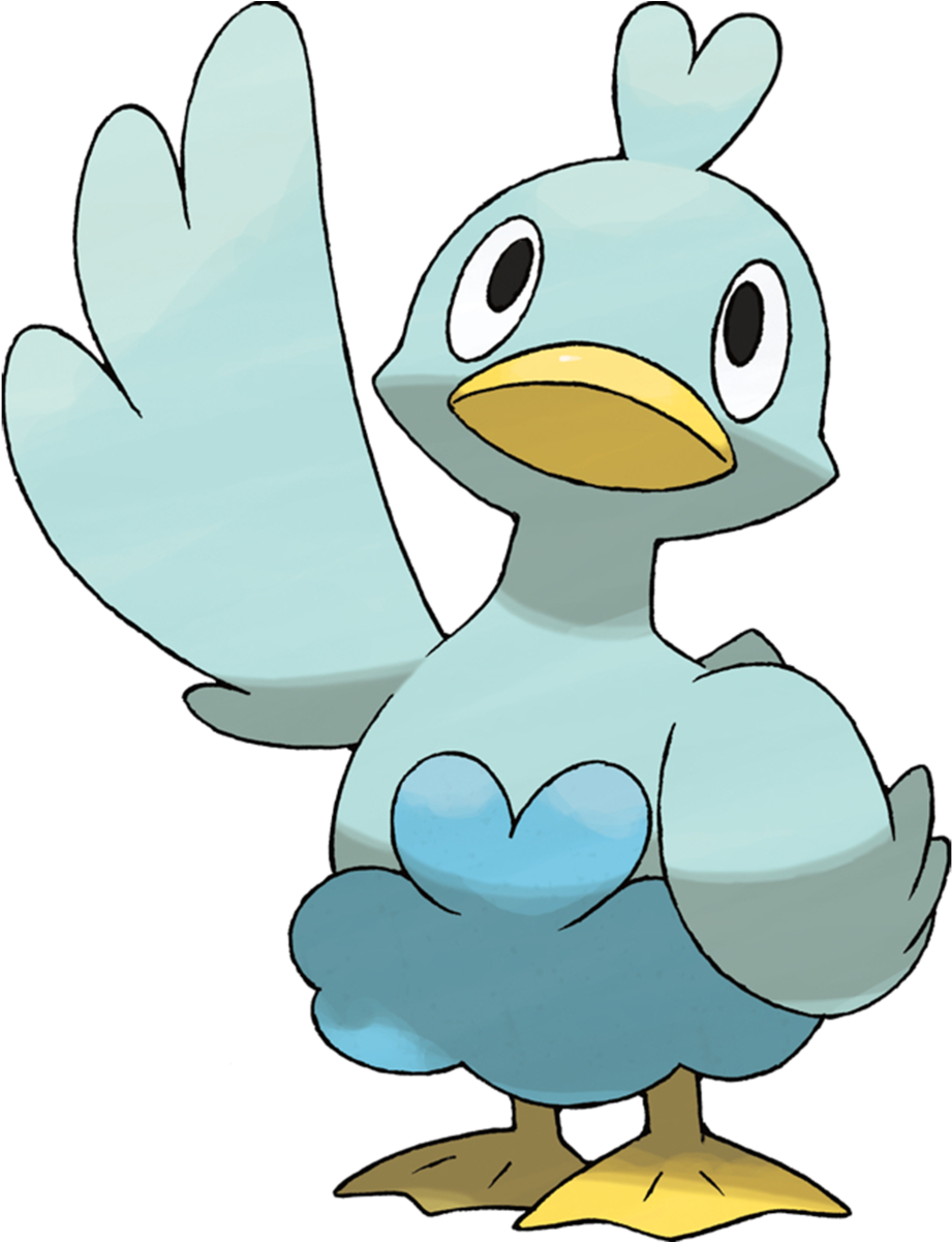 Ducklett - Ducklett Pokemon Clipart (1200x1200), Png Download
