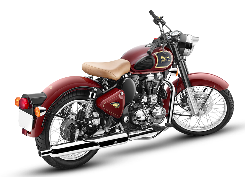 Classic Chestnut Centre Vector Bike Bullet - Royal Enfield Classic 350 Chestnut Clipart (830x600), Png Download