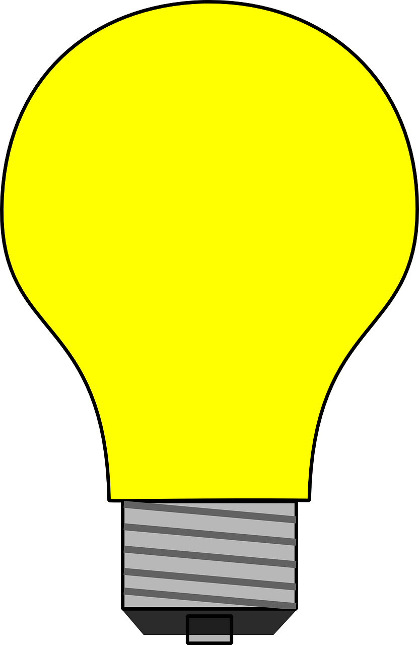 Light - Animated Light Bulb Clipart (832x1280), Png Download