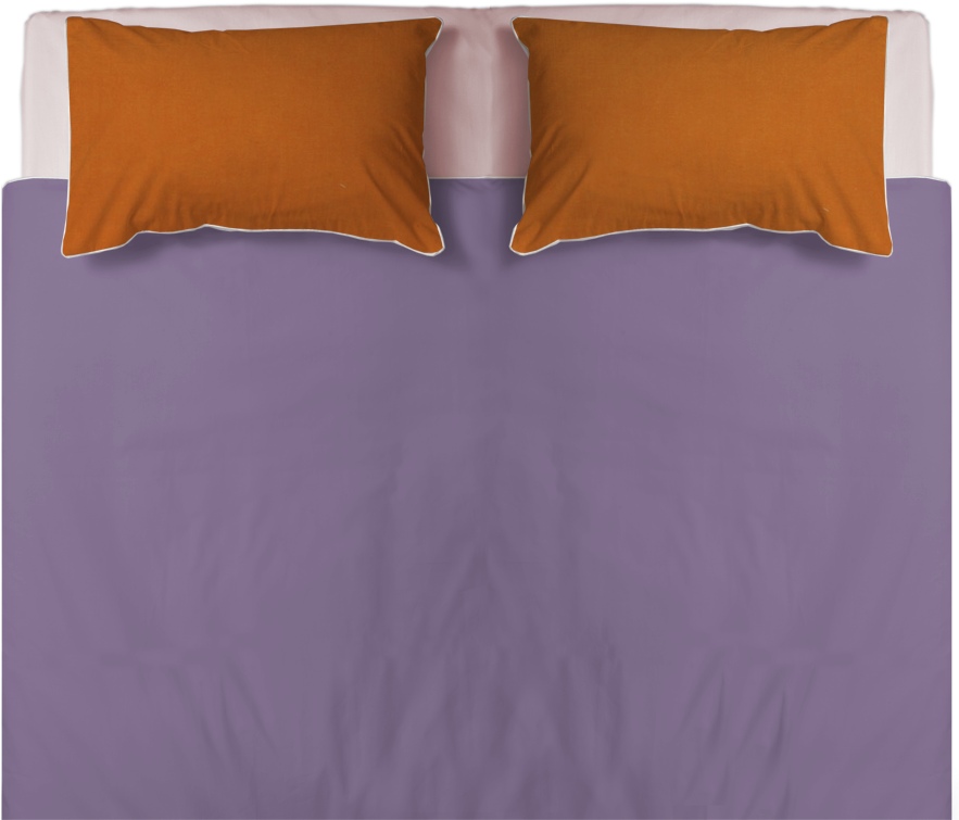 Sofa Top View Png - Double Bed Top View Png Clipart (1000x798), Png Download