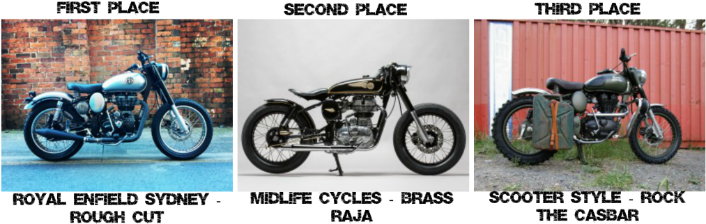 Royal Enfield Custom Bike Build Off Results - Cruiser Clipart (1024x341), Png Download
