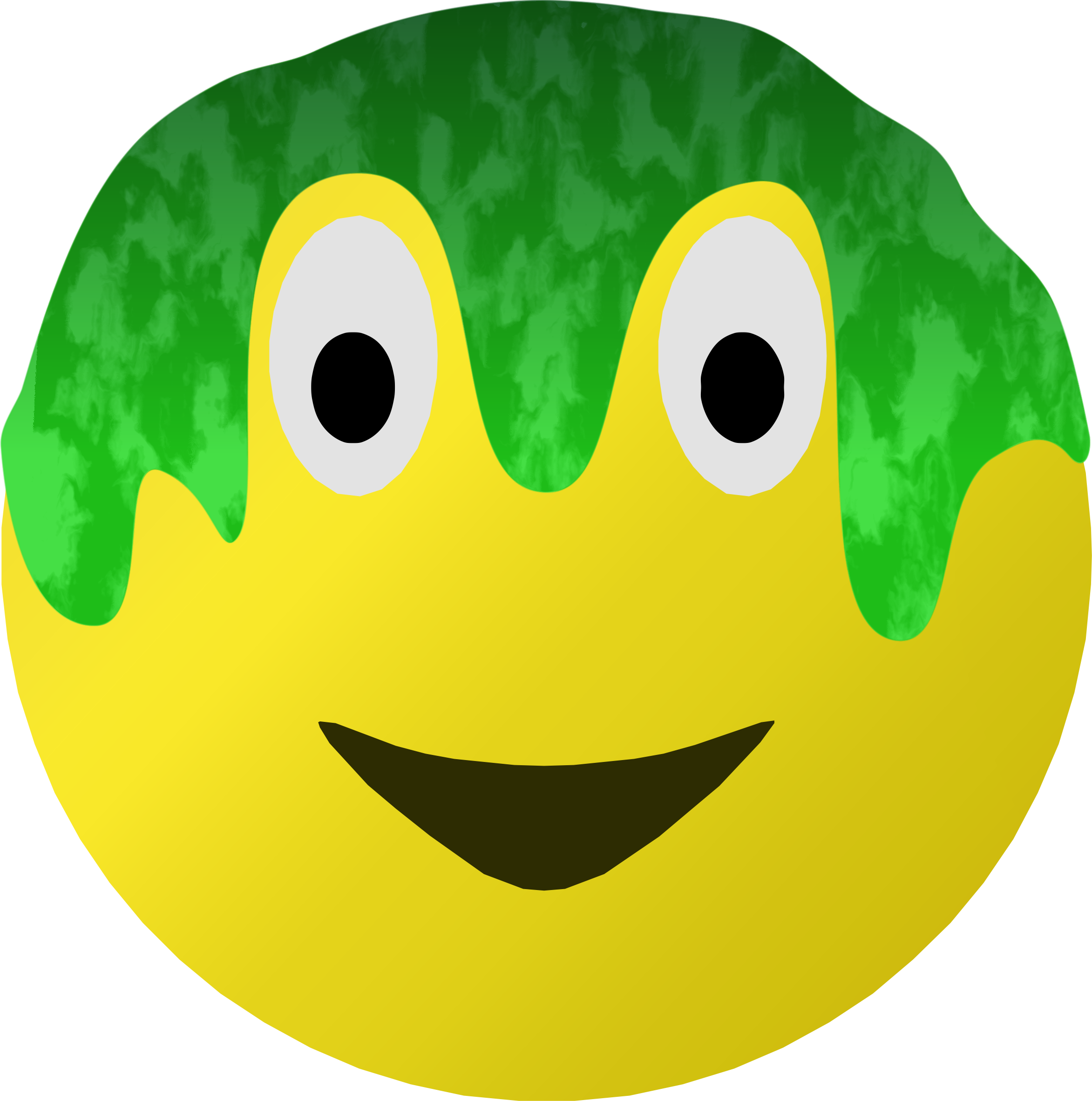 This Free Icons Png Design Of Slimed Smiley Clipart (2345x2364), Png Download