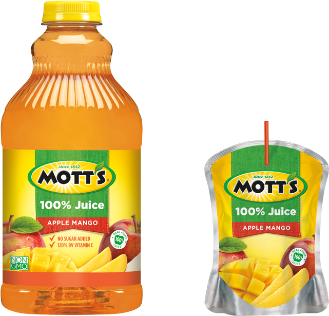 Mott's® 100% Apple Mango Juice - Mott's Apple Juice Clipart (660x620), Png Download