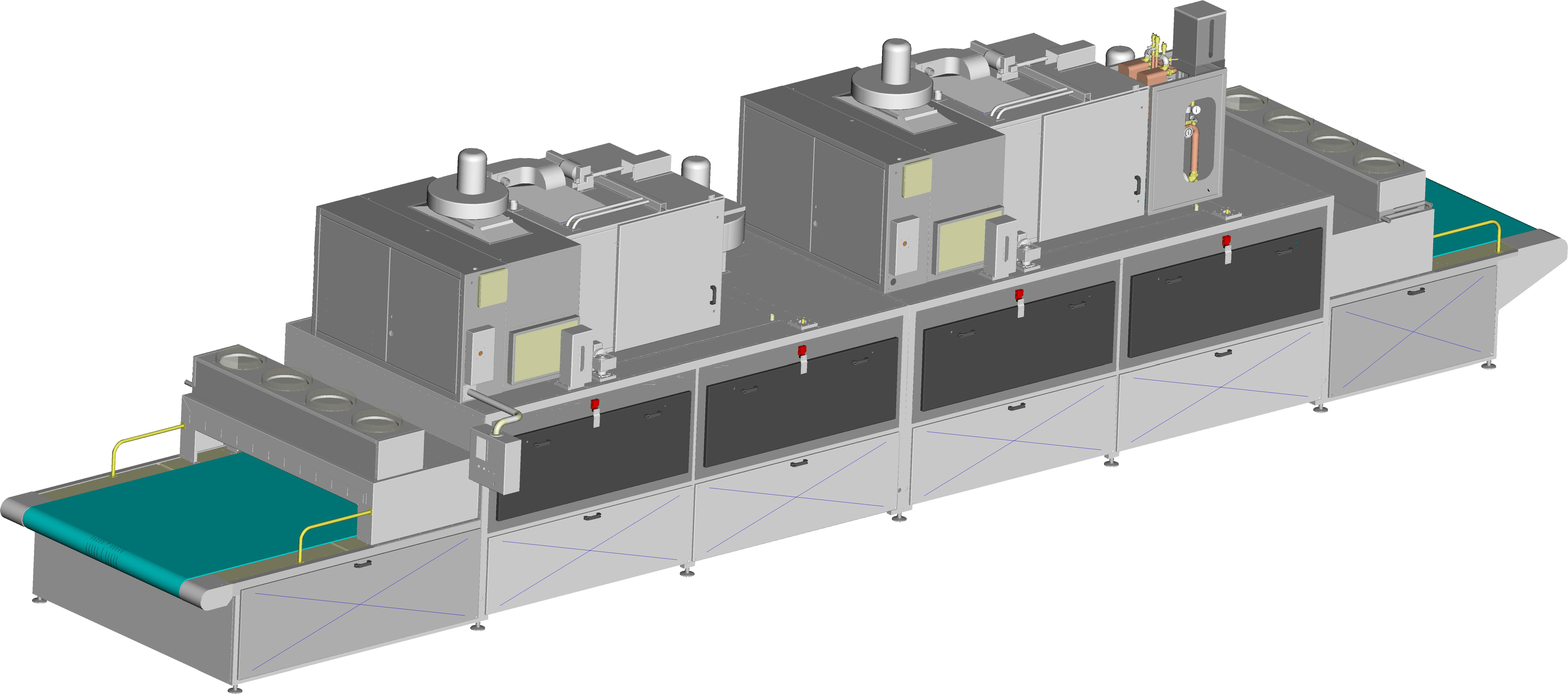Example Of A Complete Rf Line For Latex Manufacture - Brutalist Architecture Clipart (6520x2887), Png Download