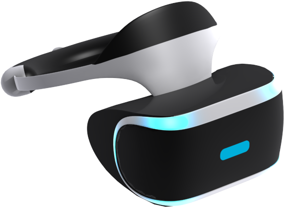 Playstation Vr Render 3d Model Side45 - Transparent Playstation Vr Headset Clipart (800x800), Png Download