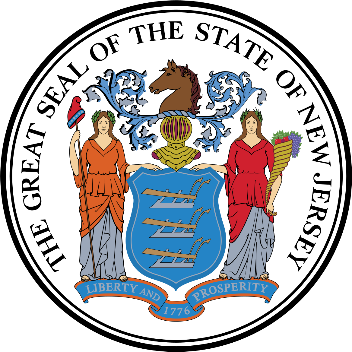 2018 United States House Of Representatives Elections - State Of New Jersey Logo Clipart (1200x1203), Png Download