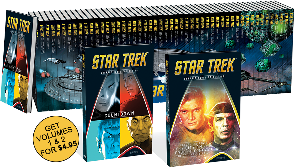 Star Trek Graphic Novel Collection - Star Trek Graphic Novel Collection 50 Years Clipart (1000x1010), Png Download