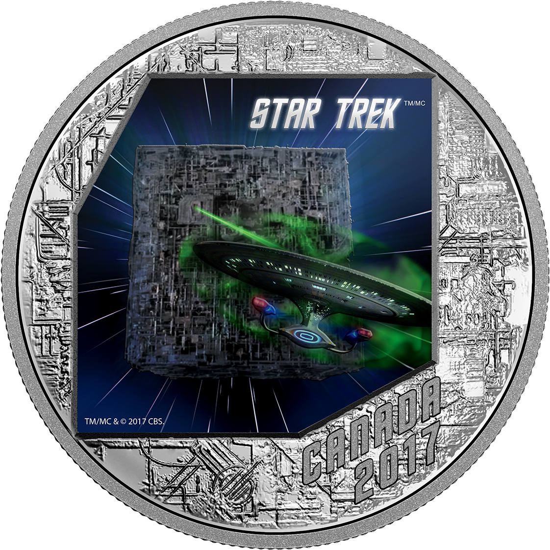 Star Trek The Borg - Star Trek: The Original Series Clipart (1198x1166), Png Download