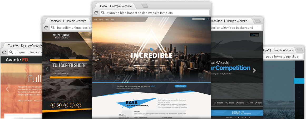 Premium Professional Website Templates - Website Themes Clipart (1170x454), Png Download