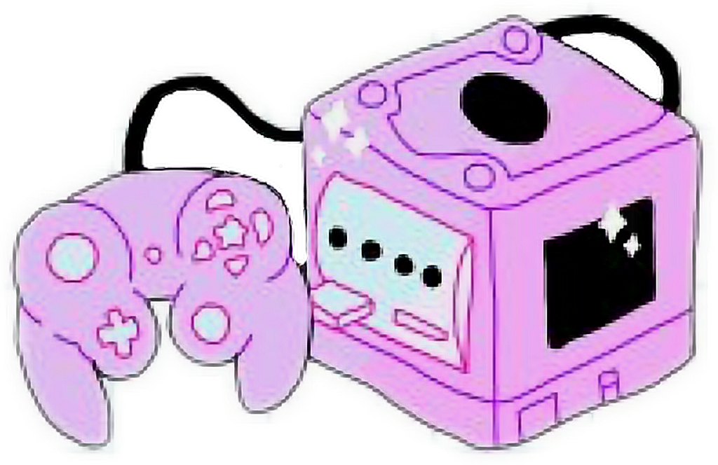 Gamecube Sticker - Pastel Goth Clipart - Png Download (1024x664), Png Download