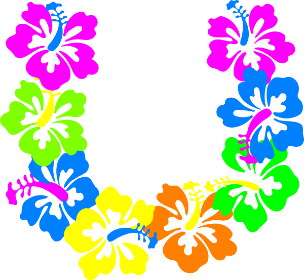 Flower Lei Clipart Collection - Hibiscus Clip Art - Png Download (600x553), Png Download
