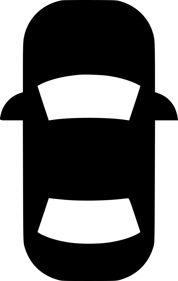 - Car Icon Top View Png , Png Download - Free Icon Car Top View Clipart (622x980), Png Download