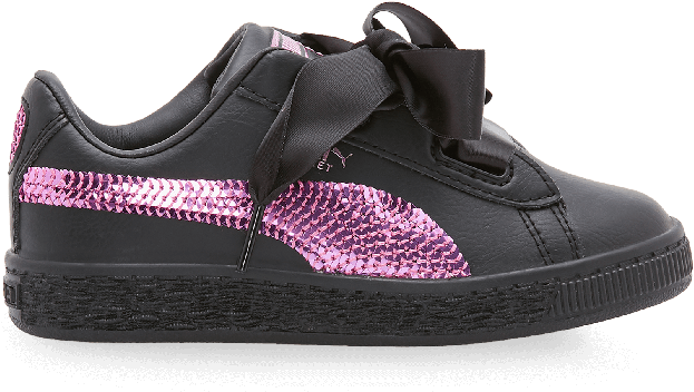 Black Bow Basket Sneakers - Sneakers Clipart (700x700), Png Download
