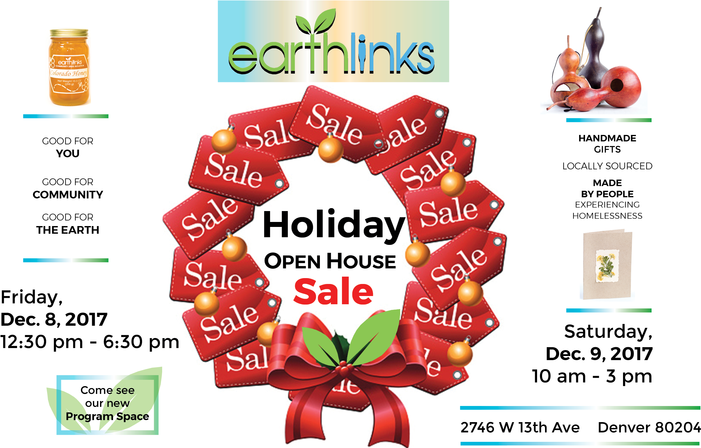 6th Annual Holiday Open House & Sale Clipart (2382x1524), Png Download