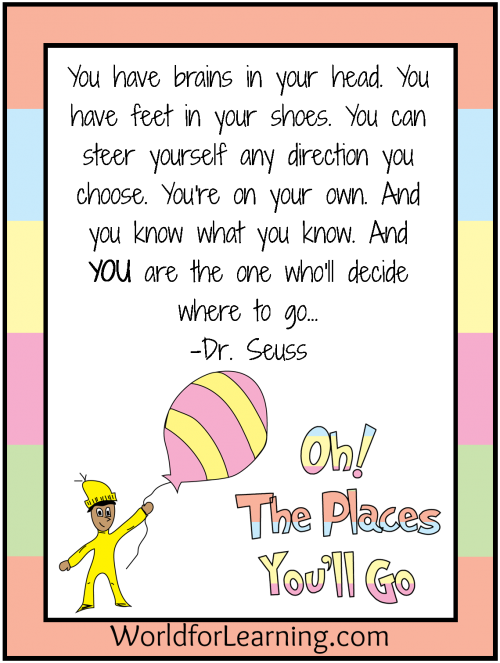 Oh, The Places You'll Go - Cartoon Clipart (500x663), Png Download