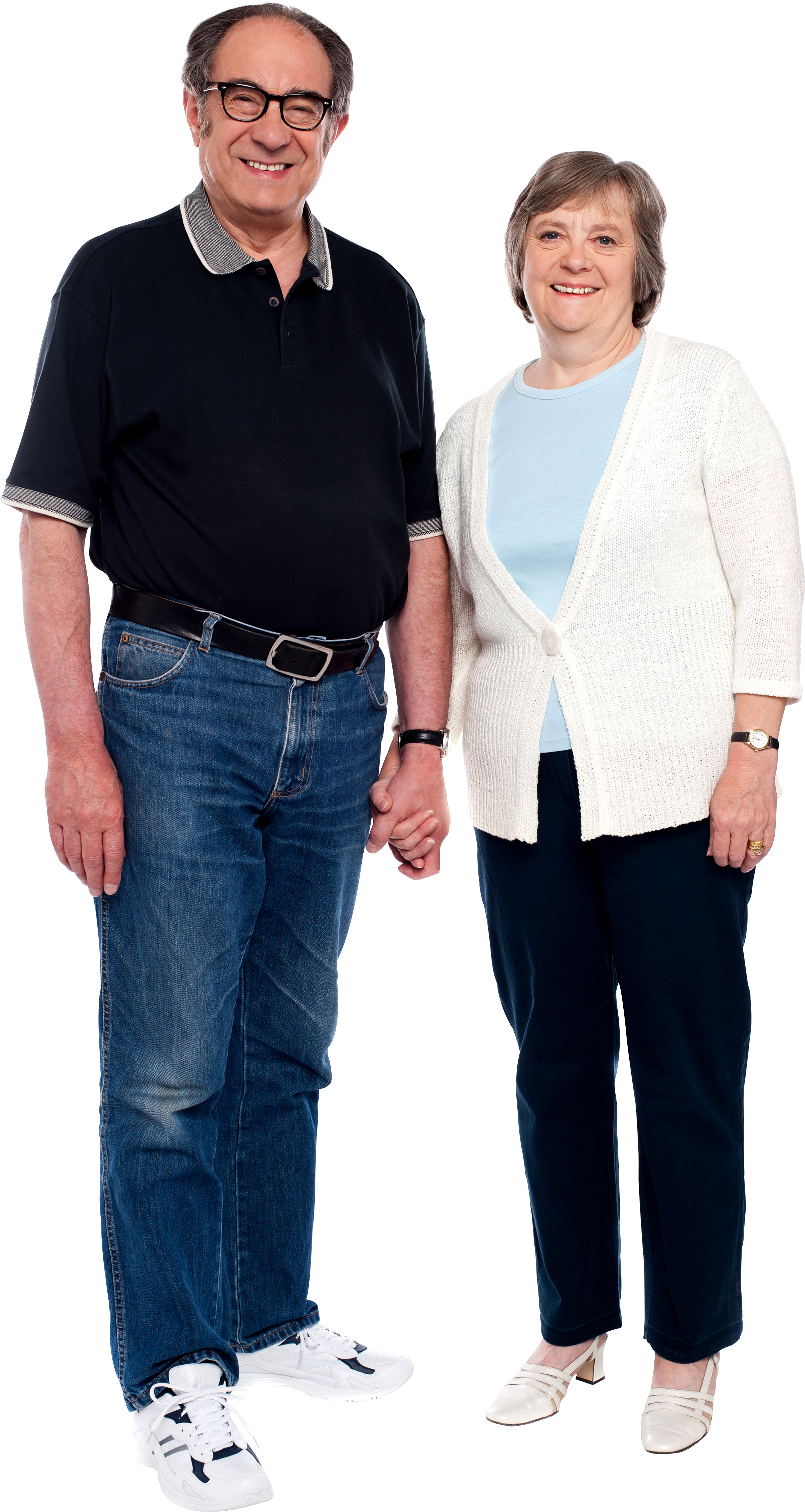 Old Couple Standing Png Clipart (3200x5209), Png Download