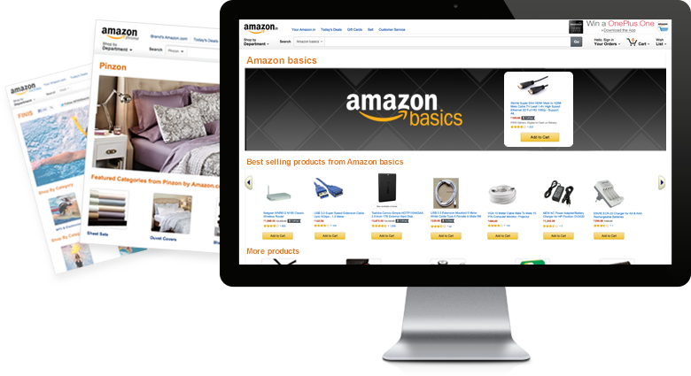 Amazon Logo Transparent Png - Amazon Kindle Clipart (780x425), Png Download