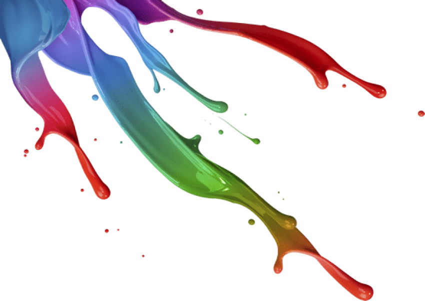Free Png Download Colorful Paint Splatters Png Png - Color Paint Splash Transparent Clipart (850x601), Png Download