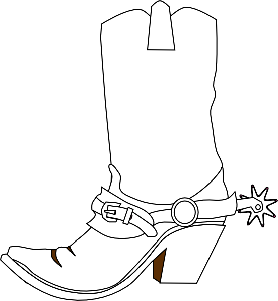 How To Set Use Cowboy Boot Svg Vector Clipart (552x597), Png Download
