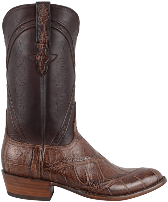 Lucchese Men's Chocolate Wild Gator Boots - Cowboy Boot Clipart (544x800), Png Download