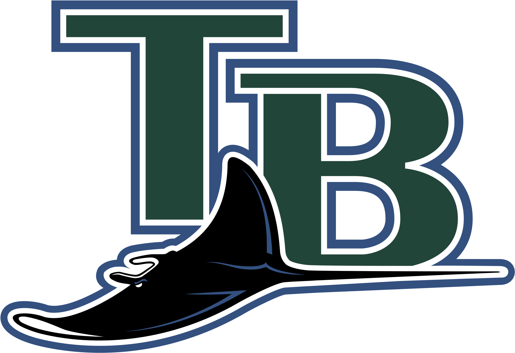 Tampa Bay Rays Logo Png - Tampa Bay Rays Old Logo Clipart (2400x2400), Png Download