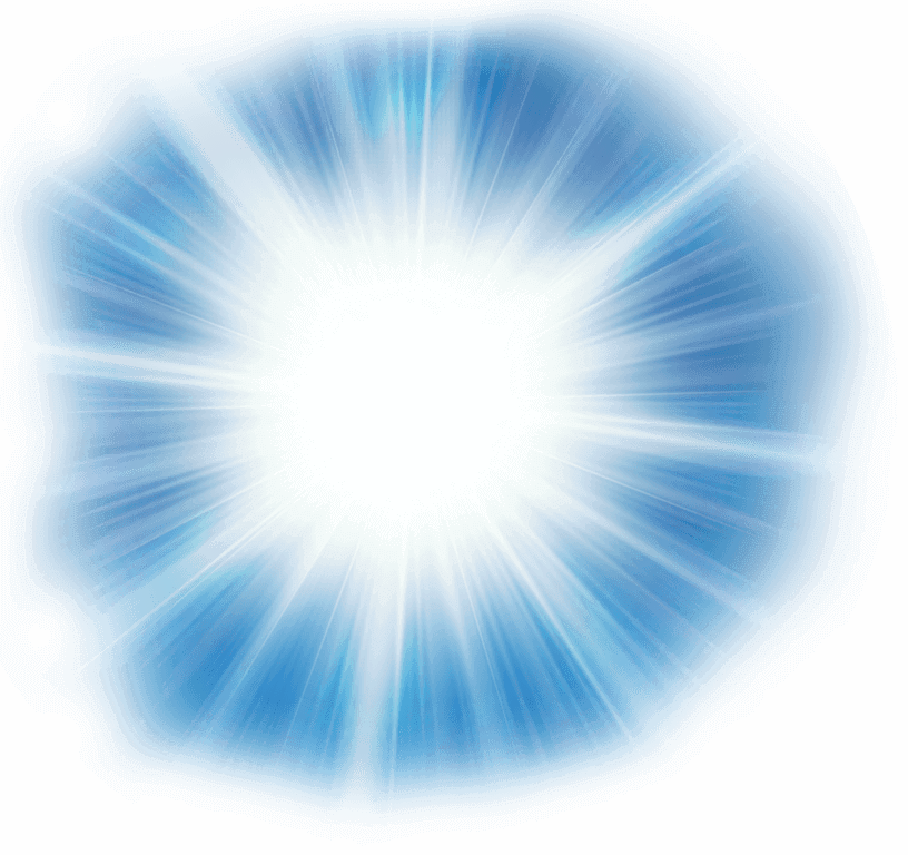 Impact - Blue Light Rays Png Clipart (816x768), Png Download