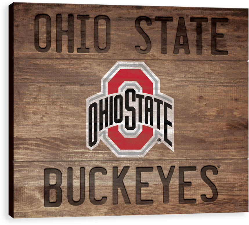 Ohio State Buckeyes Wood Burn - Ohio Clipart (1000x1000), Png Download