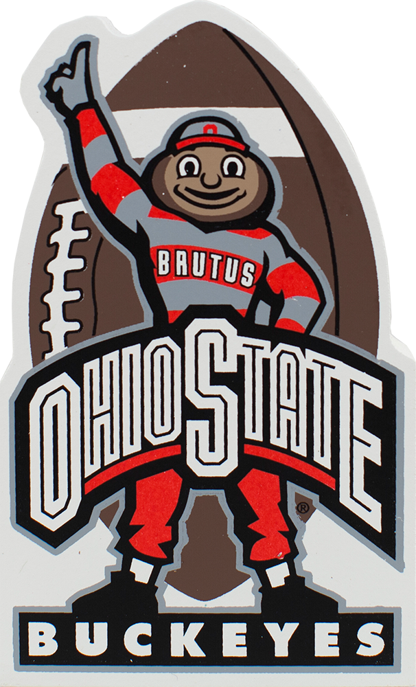 Ohio State Football Brutus Clipart (606x1000), Png Download