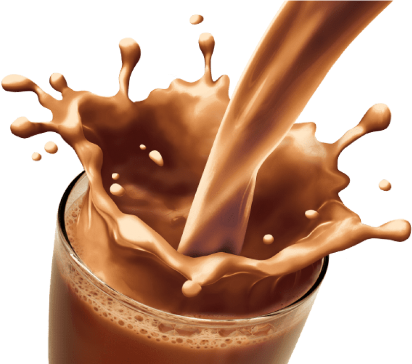 Free Png Download Milk Glass Splash Png Png Images - Chocolate Drink Png Clipart (850x709), Png Download