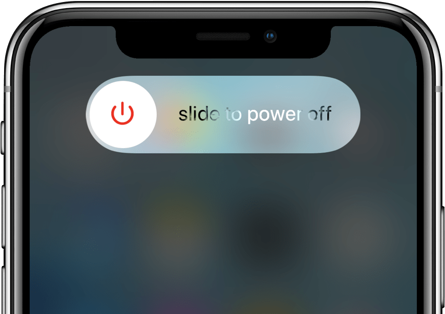 Can't Send Or Receive Sms Text Messages On Iphone Xs - Iphone Xs Power Off Clipart (1076x672), Png Download