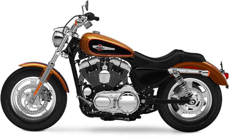 2016 Harley-davidson 1200 Custom Amber Whiskey - Yamaha V Star 250 2017 Clipart (973x675), Png Download