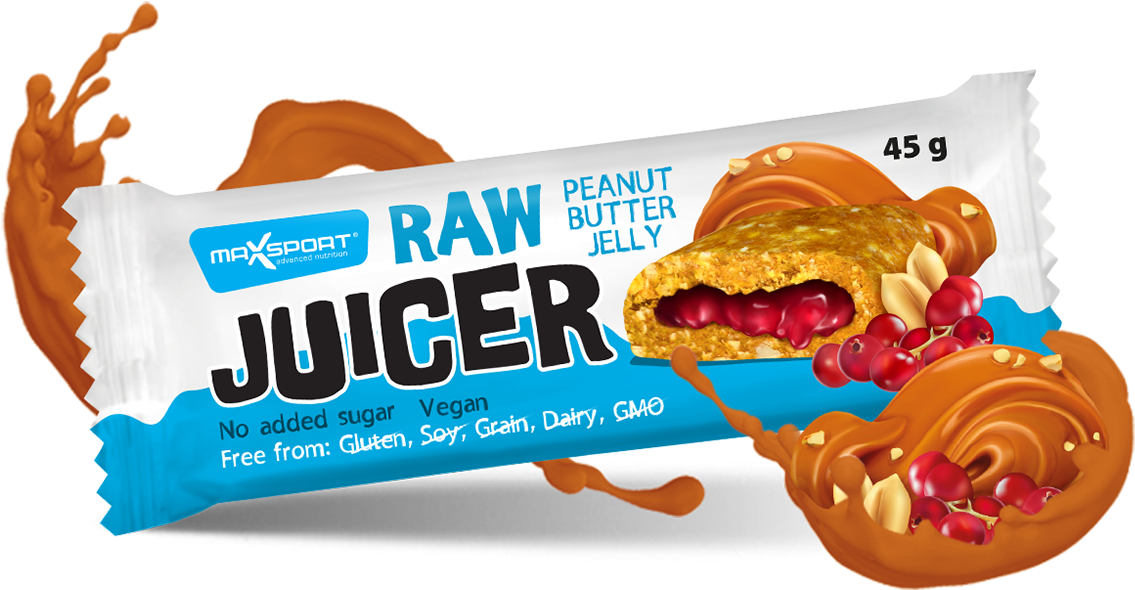 Peanut Butter Jelly Filling - Maxsport Raw Juicer Clipart (1404x634), Png Download