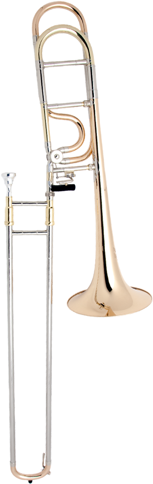 Bb/f-tenor Trombone J4 - Types Of Trombone Clipart (591x1181), Png Download