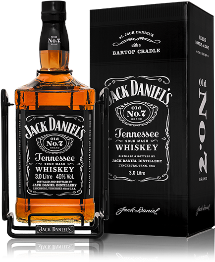 3 Litre Jack Daniel's Old No - 3 Litre Jack Daniels Price Clipart (500x617), Png Download