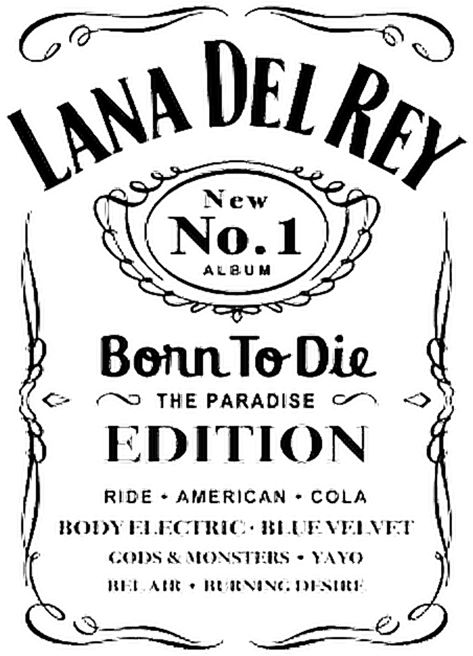 Lanadelrey Sticker - Lana Del Rey Born To Die Edition Clipart (1024x1352), Png Download