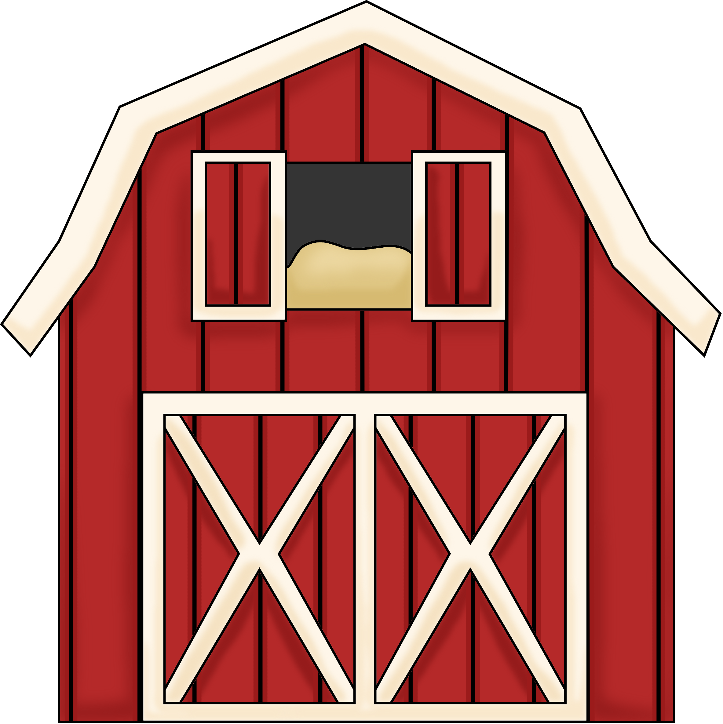 Barn - Barn Clipart Png Transparent Png (2367x2371), Png Download