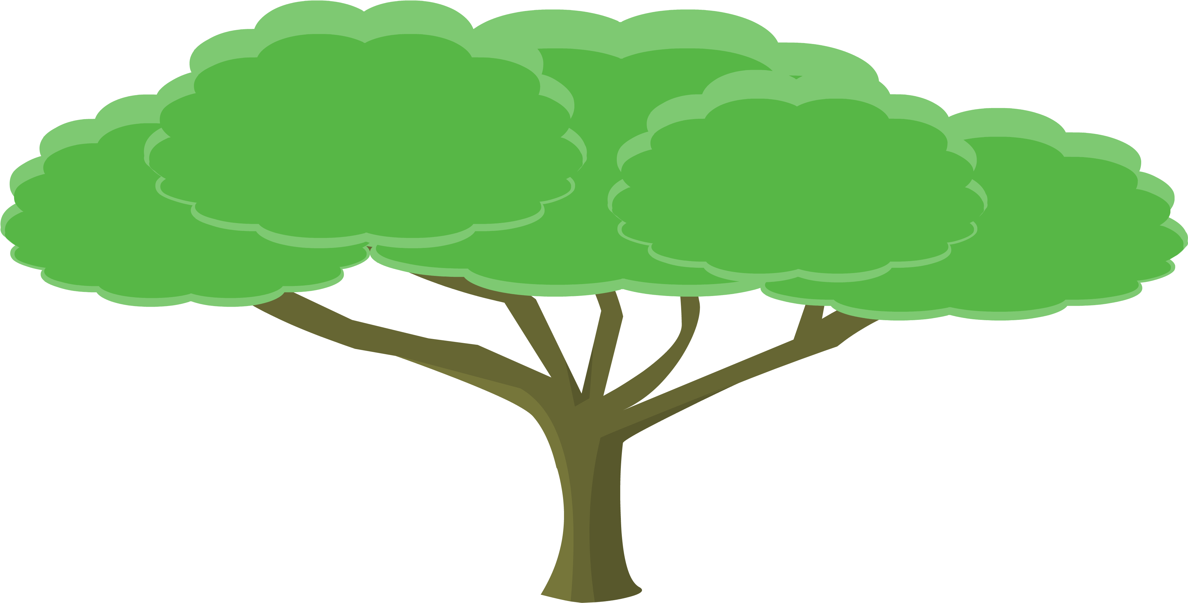 Zani Zafari - Animado Arbol Png Clipart (3916x1950), Png Download