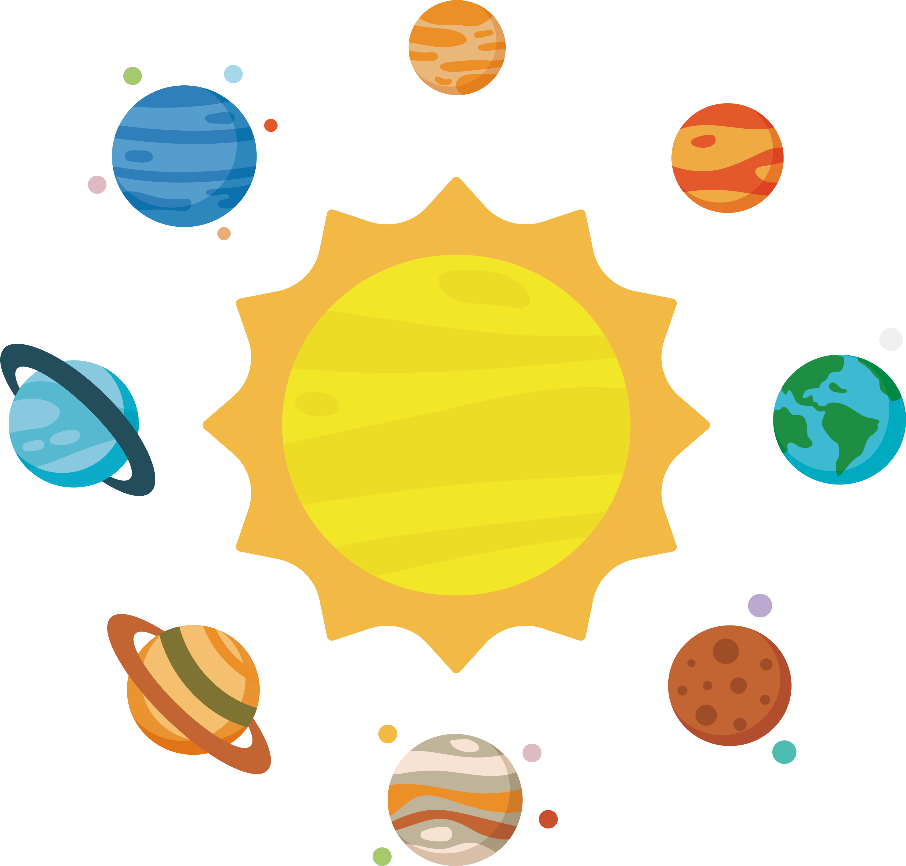 3144 X 3003 12 - Solar System Planets Clipart Png Transparent Png (3144x3003), Png Download