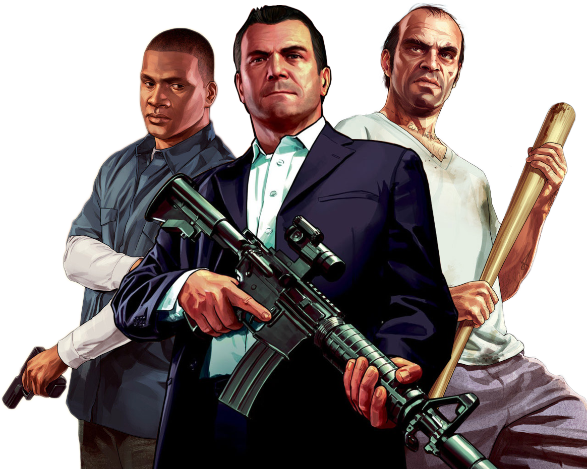 Gta Transparent Franklin Clinton Clipart (1164x931), Png Download