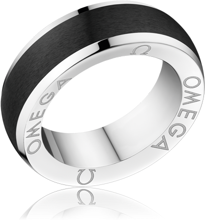 Omegamania Ring - Omega Ring Black Ceramic Clipart (800x1100), Png Download