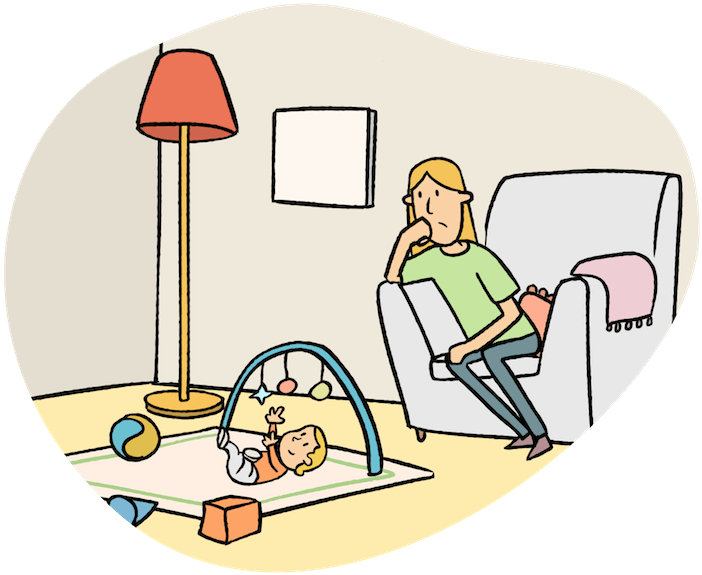 Depression Clipart Mental Abuse - Postpartum Depression Clipart Transparent - Png Download (800x675), Png Download