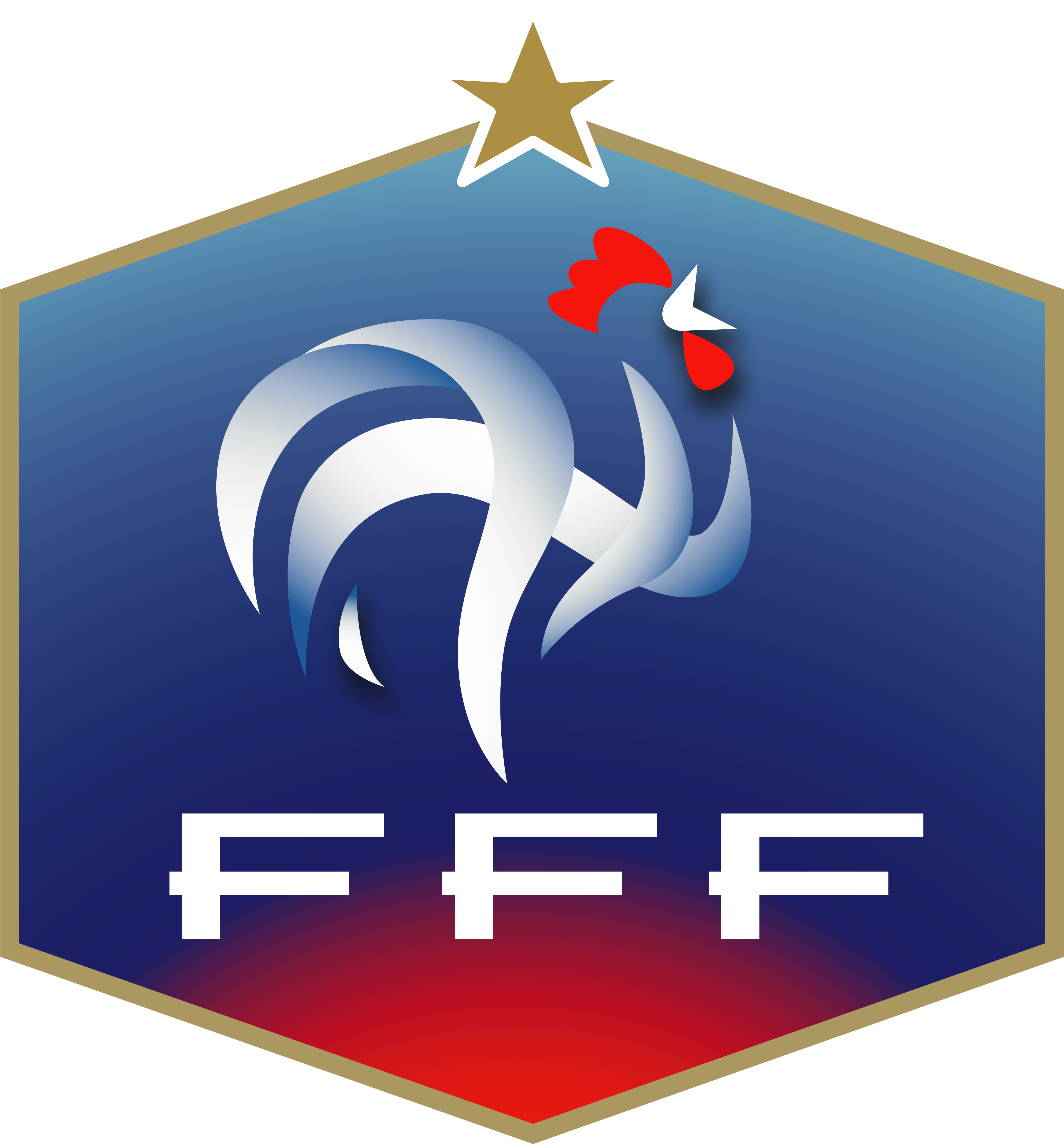 France National Football Team &ndash Logos Download - French Football Team Logo Clipart (4623x5000), Png Download