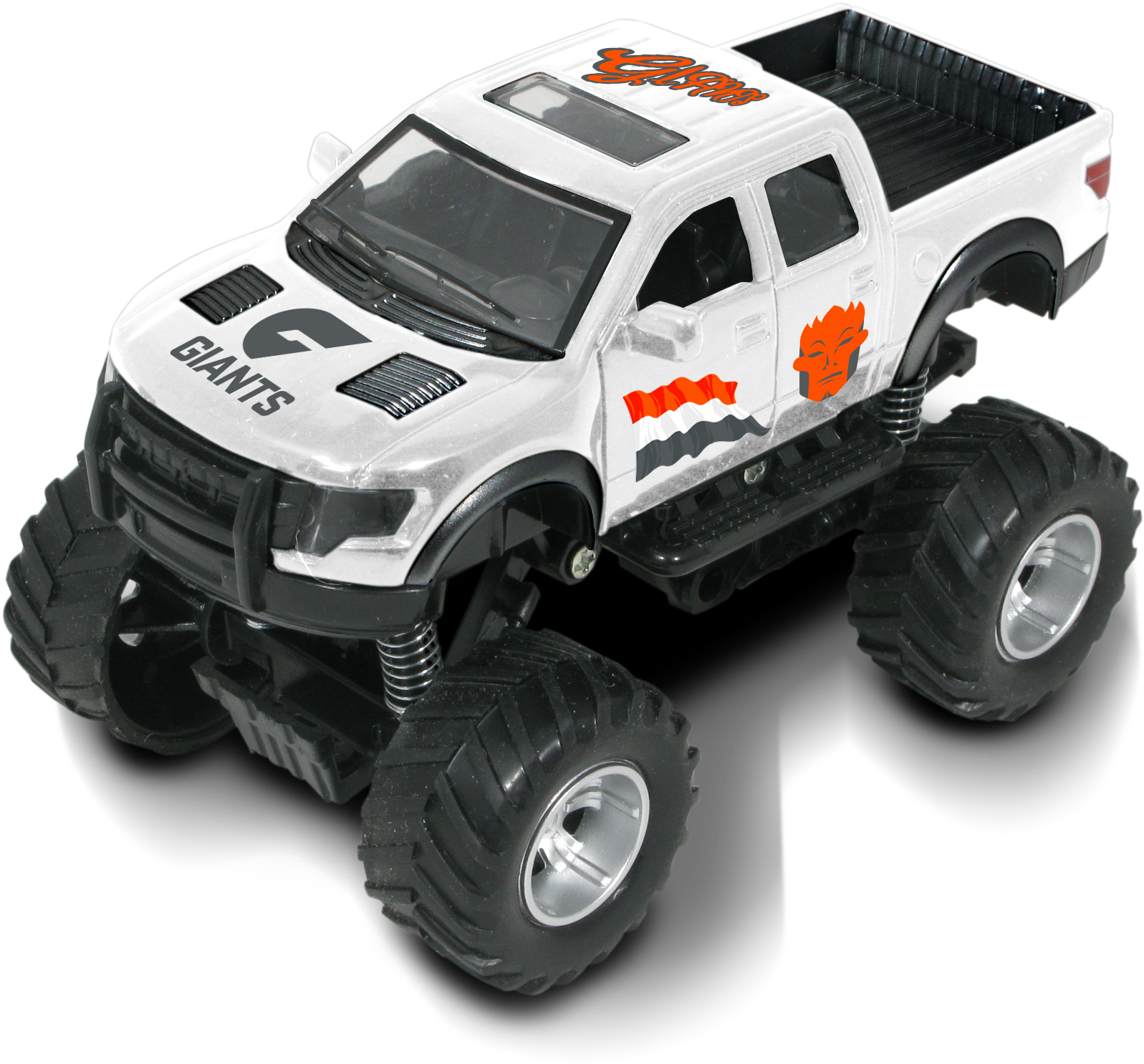 Gws Giants Afl Monster Truck Kit - Monster Truck Clipart (1755x1614), Png Download