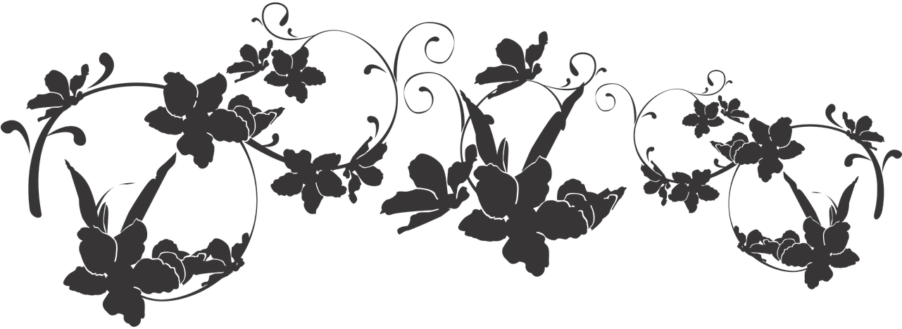 Image,free - Silueta De Flor En Png Clipart (1280x640), Png Download